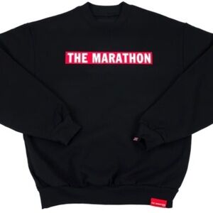 The Marathon Clothing Black Sweatshirt with Red Logo Size S Box Logo NWT